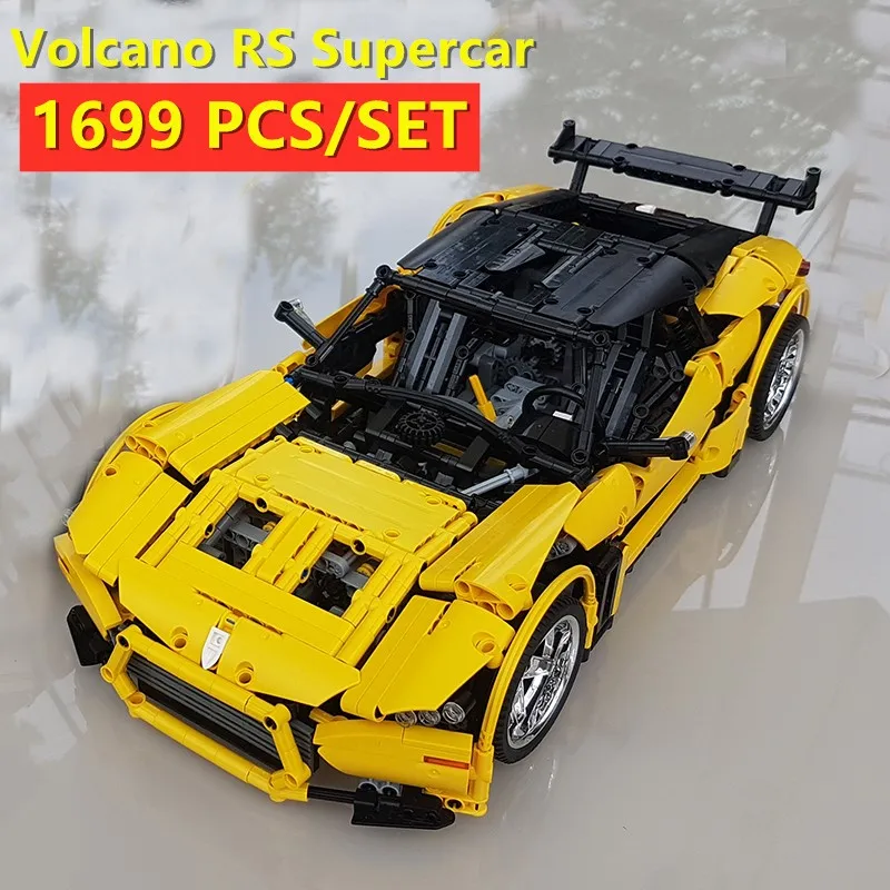 

New Martin Volcano RS Supercar Compatible with lepining building Blocks h Series Model Bricks MOC-9613 Toys Birthday gifts