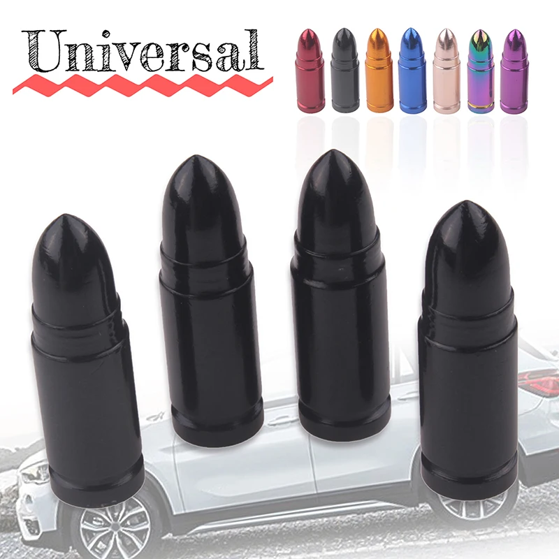 

4pcs/set Universal Car Tire Valve Caps Wheel Tires Stem Caps Aluminum Tire Wheel Stem Air Valve Cap Car Styling Accessories