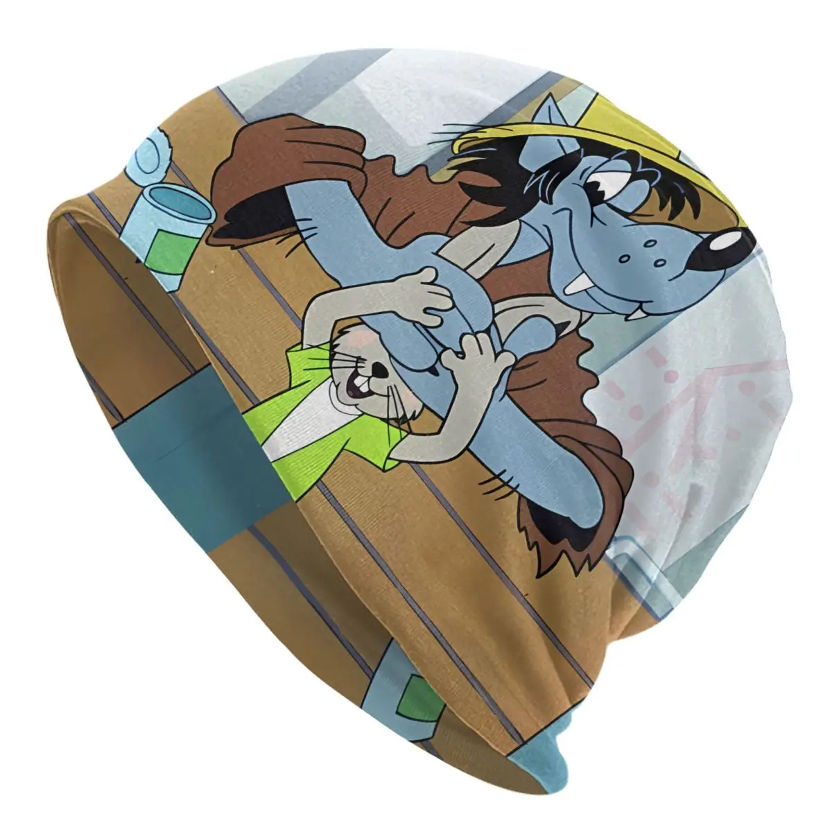 Шапочки Nu Pogodi облегающие шапки тонкая шапка с мультяшным изображением волка и