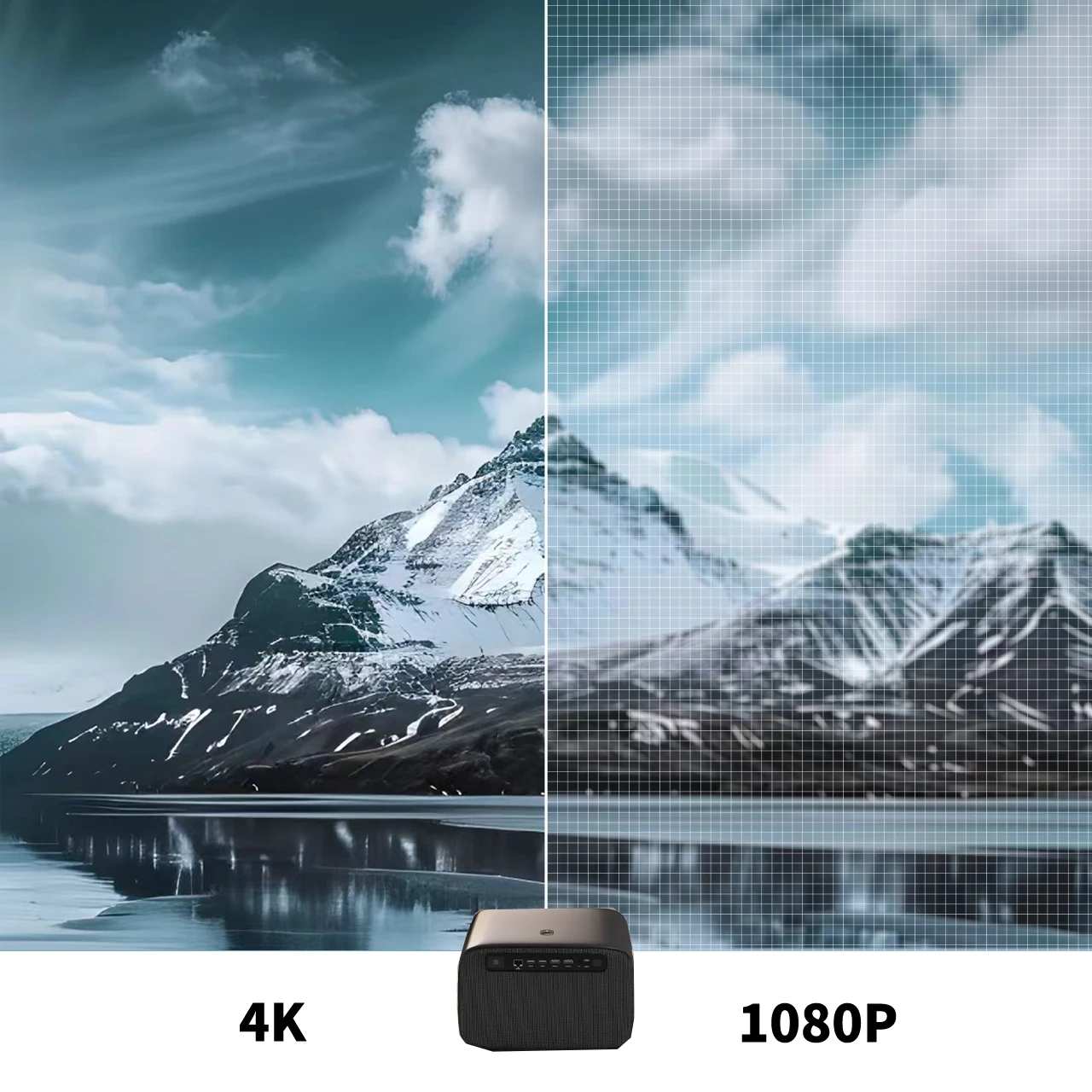Фото [OEM/ODM] Умный проектор Wupro K-W125A Android 12, Wi-Fi6 BT5.0 LED HDR10, родной 4K UHD, автофокус, 500ANSI люмен, проектор №2
