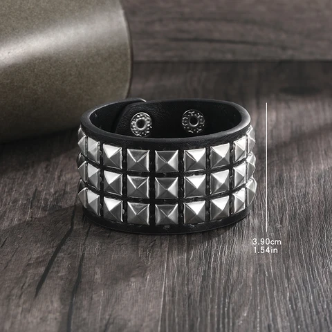 Готический панк унисекс Браслет из искусственной кожи многослойный браслет в стиле рок стандартные цепи браслет для женщин мужские ювелирные изделия для друзей
