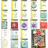 new christmas snowflake cutting dies hot foil stencil scrapbook diary decoration embossing template diy greeting card handmade