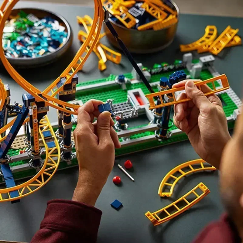 Новый совместимый 10303 Loop Coaster Парк развлечений 3756 шт. Модель Строительный блок