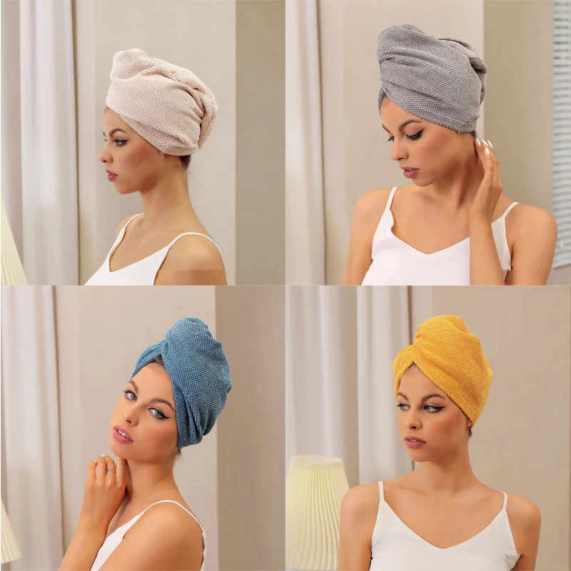 Shower Cap Bathroom Wrap Hat Towel