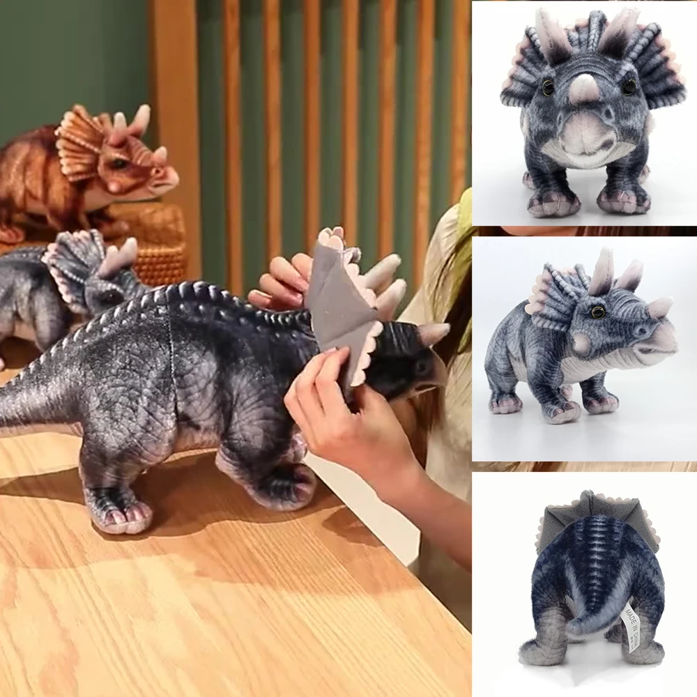 

Adorable Dinosaur Plush Doll Soft Stuffed Toy Kids Hugging Pillow Gift 30cm Cute Attractive Toy for Home Office Decoration AN88