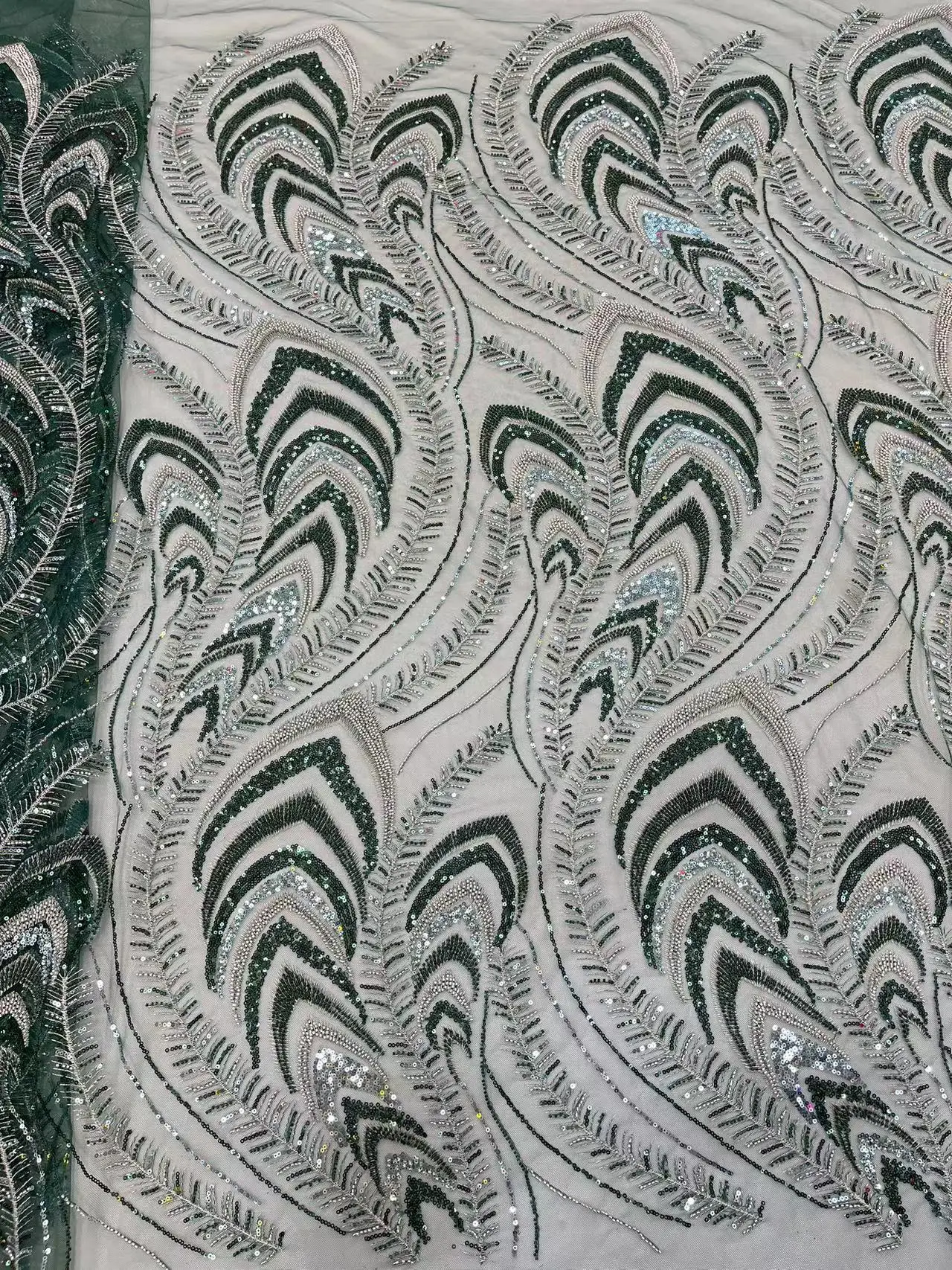 5 ярдов 2024 новинка лучшее качество изящная мягкая вышитая бисером кружевная