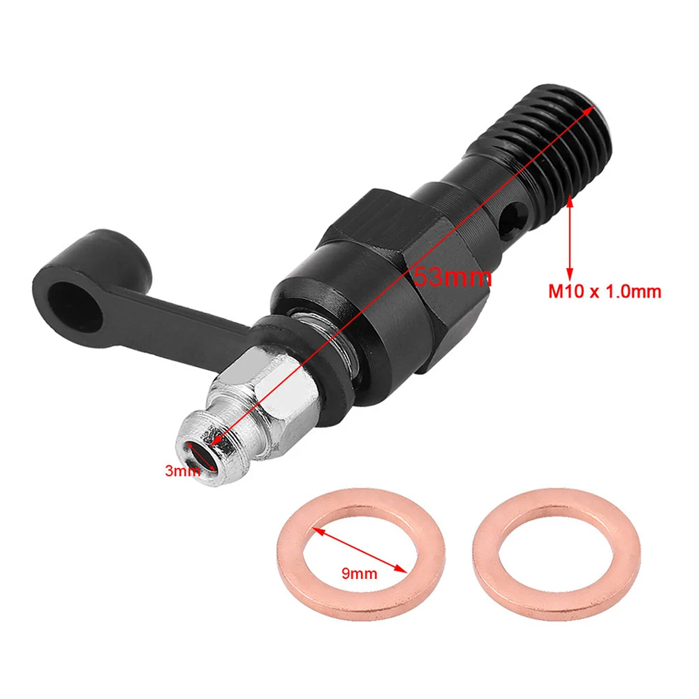 

100% Brand New Bleed Screw Screw Bleed Screw M10x1.0mm Master Caliper Motorcycle Brake Nipple Banjo Accessories