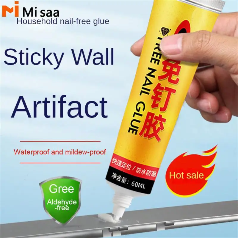 

Nail Free Glue Non-toxic Moisture-proof Tool Free Water Proof Can Be Operated With Water Firm Glue Strong Adhesion No Punching