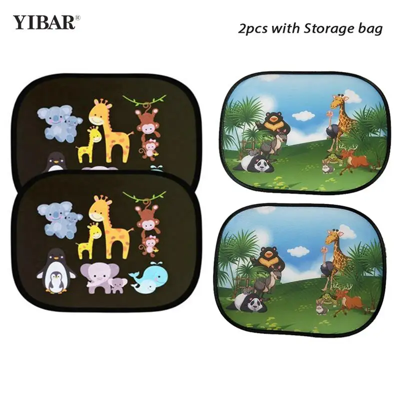 

2Pcs Foldable Car Sun Shades Car Window Shades for Rear and Side Window Car Heat Shield Protect Baby Window Shade