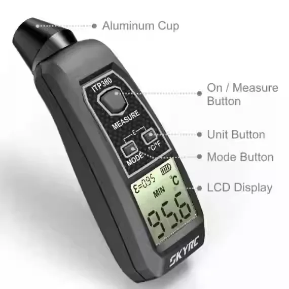 Инфракрасный термометр SkyRC ITP380 для радиоуправляемых двигателей ESC аккумуляторов