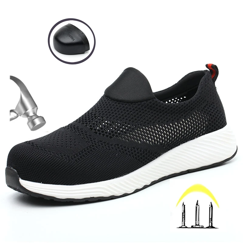 

Men's Teel Toe Safety Work Shoes, Puncture Resistant Outdoor Breathable Men's Shoes, And Women's Lightweight Safety Work Boot