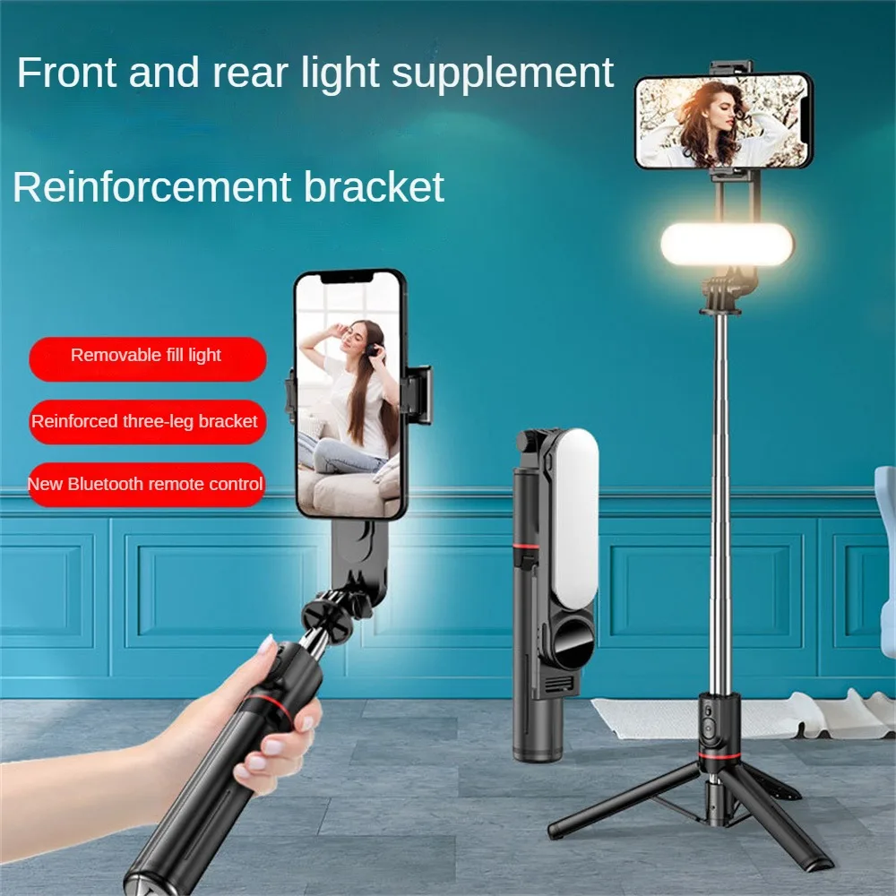 

Tripod Black Universal Detachable Wireless Expandable For Iphone Android Phone Beauty Light Mini Remote Control