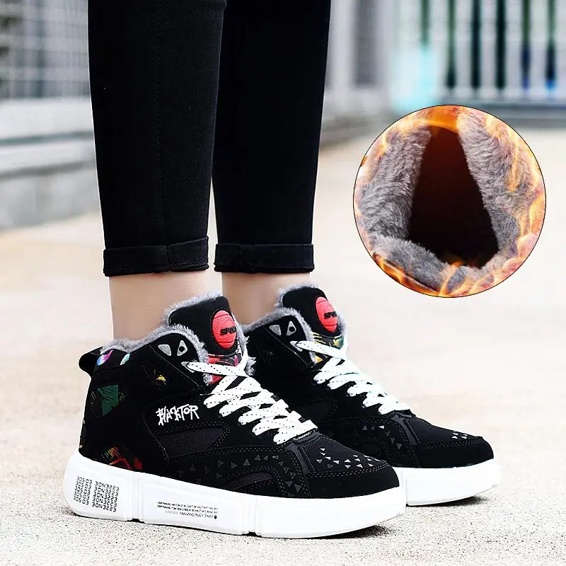 

Женские высокие кроссовки большого размера, теплые зимние кроссовки, спортивная обувь для бега, женские кроссовки, женские теннисные кросс...