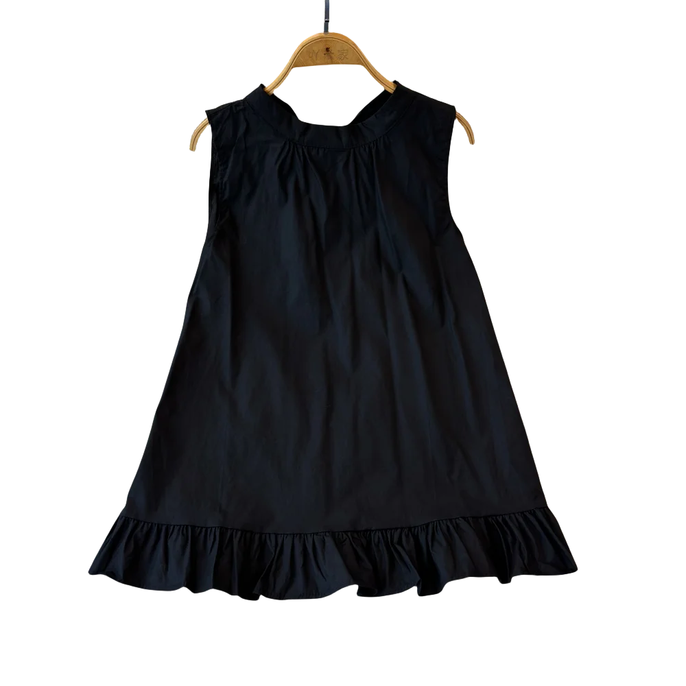 Женский свободный топ с круглым вырезом голубого цвета