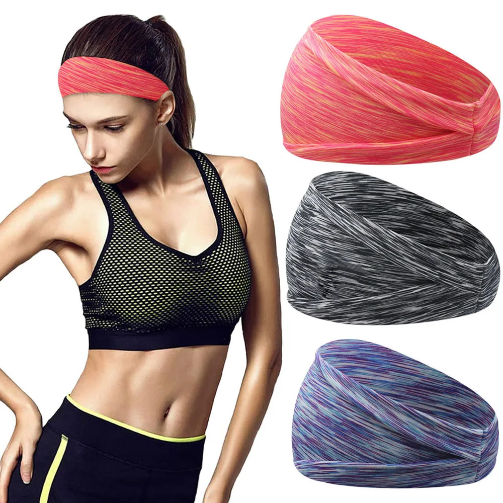 

Unisex Absorbing Sweat Hair Bands Elastic Sport Hairbands Head Band Yoga Headbands Headwear Headwrap Sports Hair Accessories