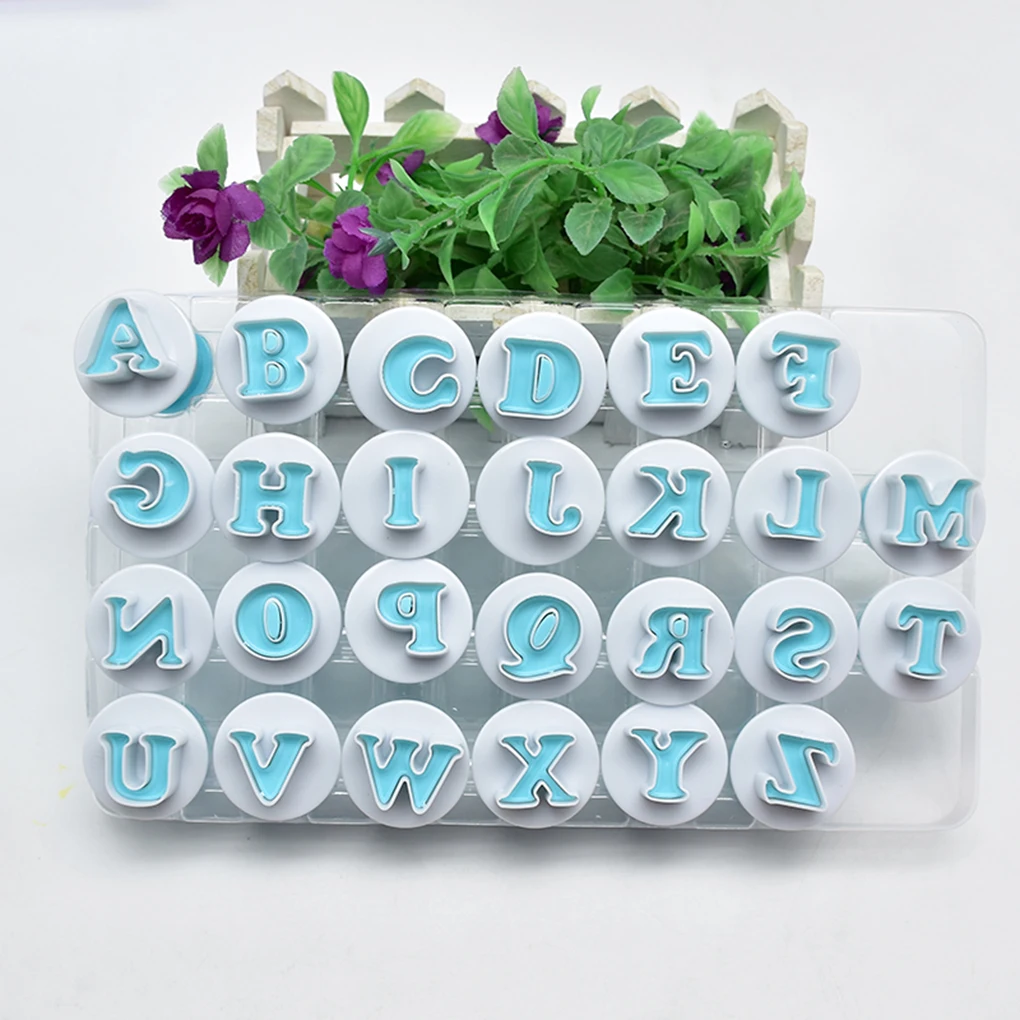 

26 шт./компл. 26 высекальные пластиковые резаки для высечки сахара