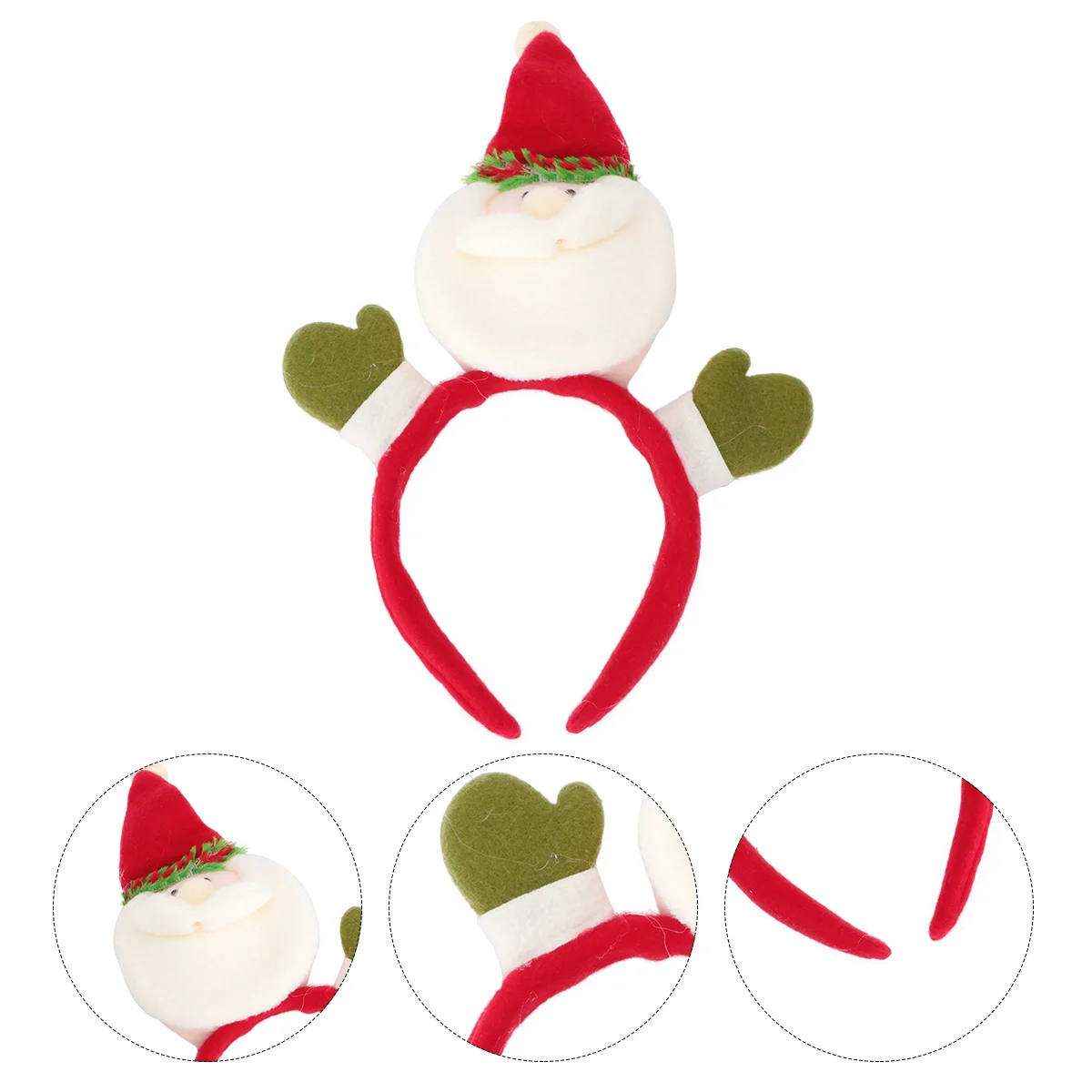 

Christmas Party Headwear Santa Snowman Headband Hair Christmas Costume Headbands for Christmas Party Supplies ( Santa Claus )
