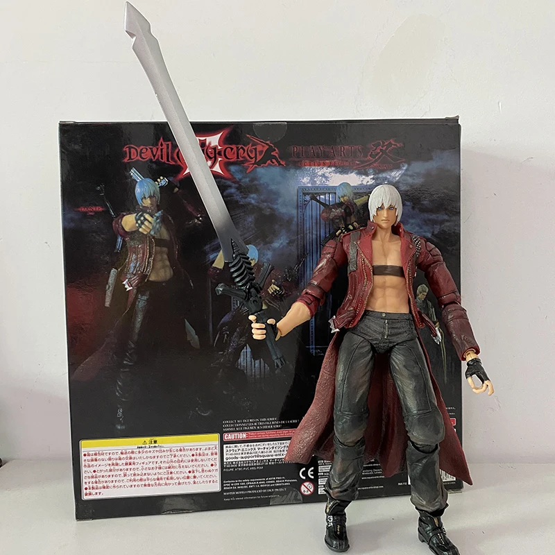 

Play Arts Kai Devil May-Cry Dante Action Figure Model Toy 12 inch 30cm Joint Movable Doll Christmas Gift For Children