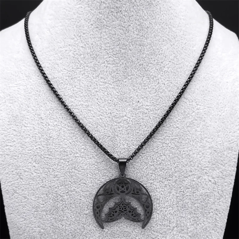 Готическое ожерелье N9742S06 из нержавеющей стали