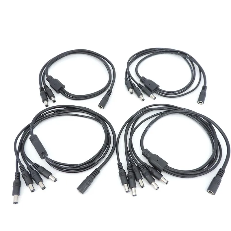 Разъем питания постоянного тока 5 5x2 1 мм кабель гнездо до 2 3 4 штекер 70 см А