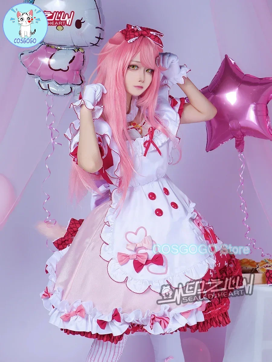 COSGOGO Goldenglow Косплей Костюм Arknights Прекрасная униформа горничной Платье Игровой