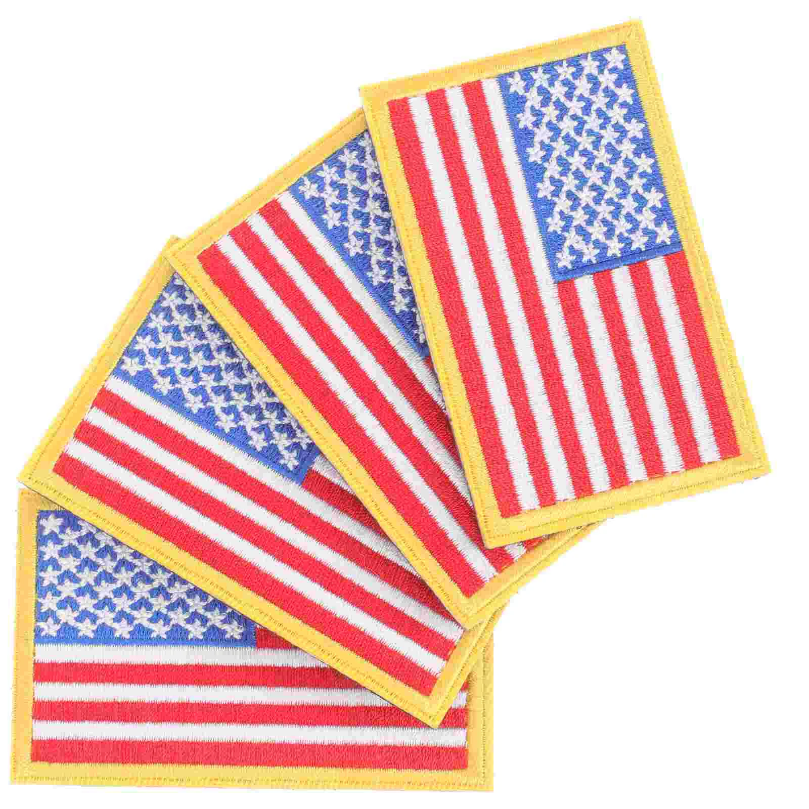

American Flagpatch Clothes Embroidered Iron Applique Sew Appliques Diy Us Novelty Sewing Stickers Cloth Hat Decorative Repair