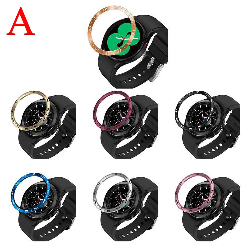 Steel Metal Bezel Ring For Samsung Galaxy Watch 4 Classic 42 46mm Sport Smartwatch Protector Case Frame Anti-shock Accessories