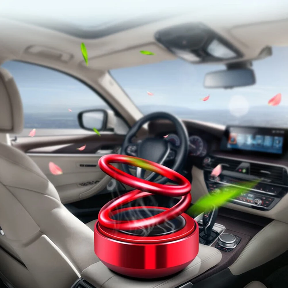 дополнительный вентилятор салона. 2 крутящиеся машины. светящаяся игрушечная машина. ароматизатор крутящийся кольца. автомобильный освежитель на солнечной батарее.