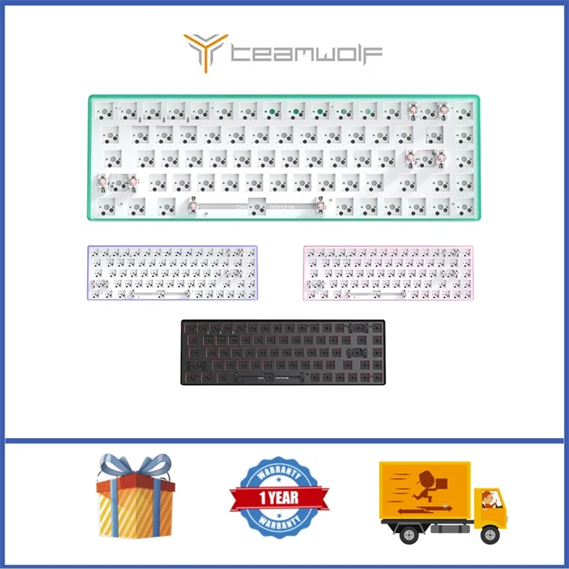 Беспроводная механическая клавиатура CIY Tester68, Bluetooth 5,0, 2,4 ГГц, 68 клавиш