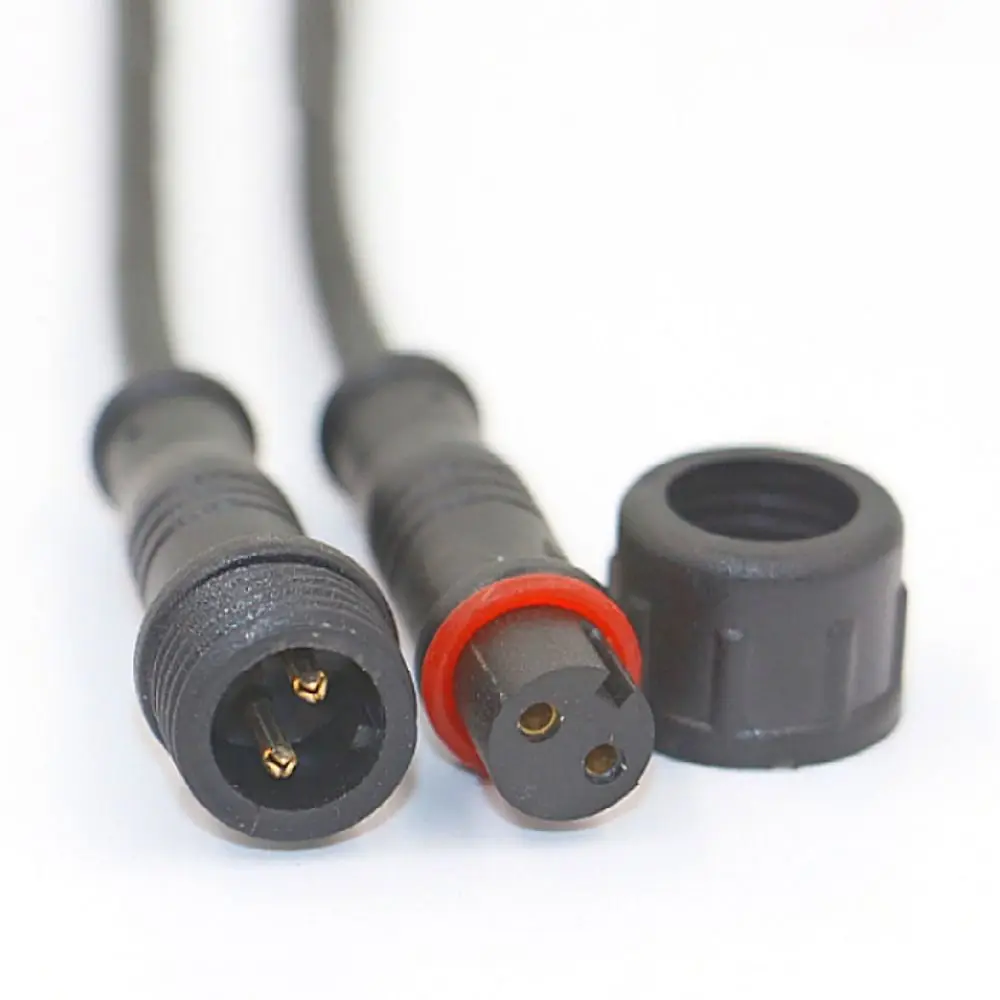 

Светодиодный разъем Светодиодный водонепроницаемый кабельный разъем «папа-мама» 2-контактный/3-контактный/4-контактный/5-контактный светодиодный разъем «папа» и «мамама» черный