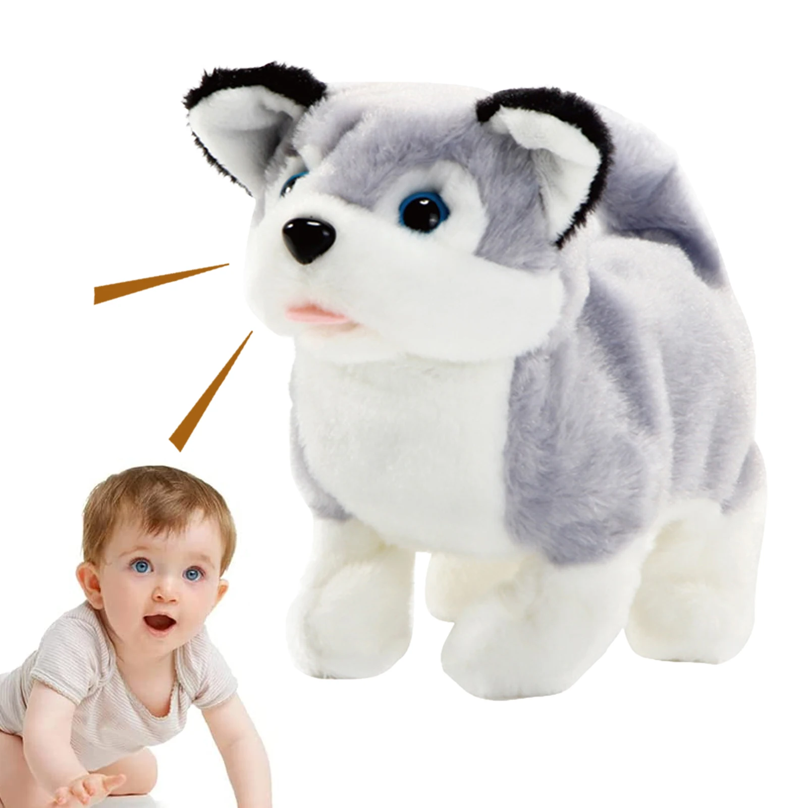 

Talking Plush Dog Walking Toy Dog Walking And Barking Pet Realistic Stuffed Puppy Animal Dogs Funny Birthday Gifts For Boys And