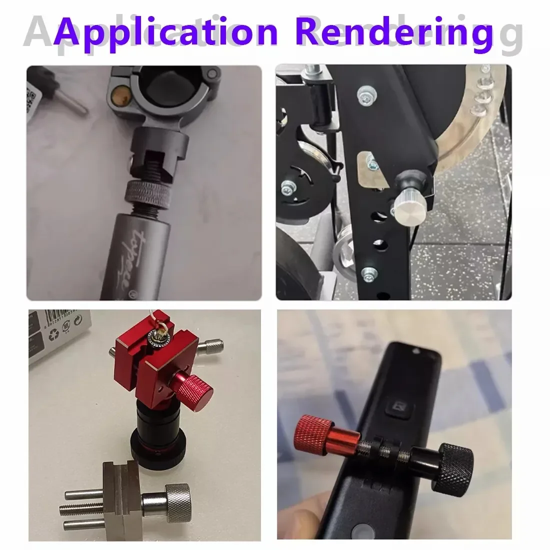 1Pcs M8 Aluminium Alloy+Stainless Steel Knurled Thumb Screws Hand Grip Knob Bolts L:6mm-100mm For Adjust Fixed Bolt