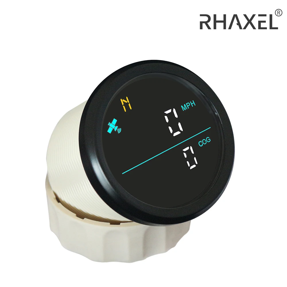 Спидометр RHAXEL для морских сосудов 2 дюйма GPS 0-999 км/ч