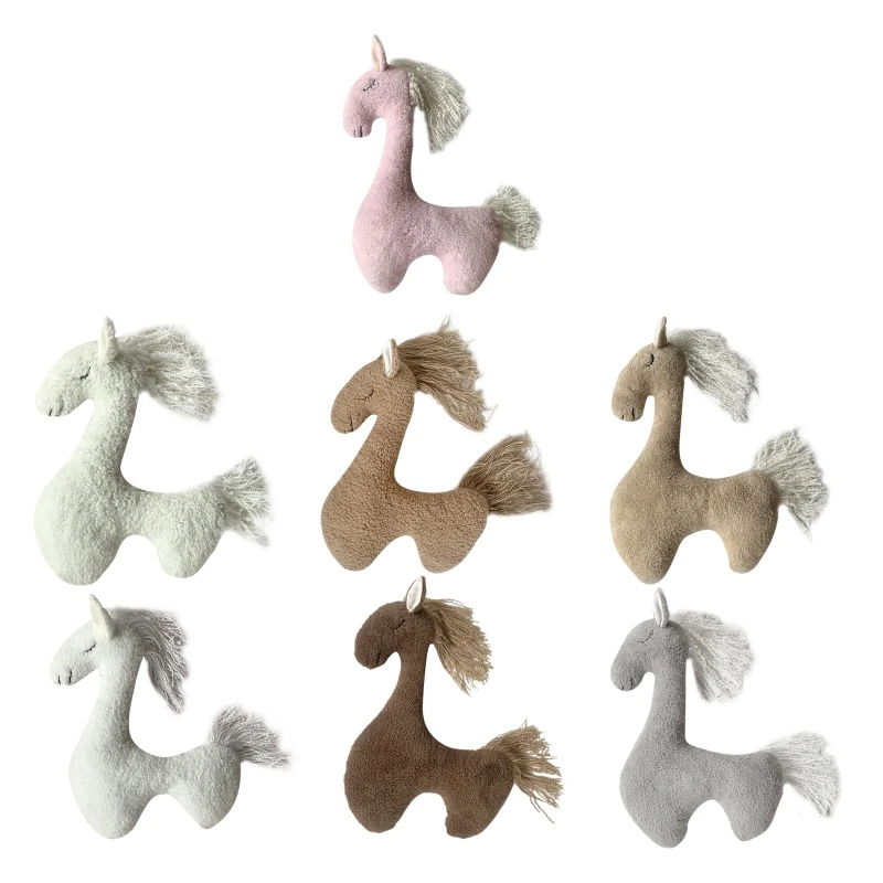 

Newborn Photography Posing for pony Props Baby Photoshoot Cute Horse for Doll An