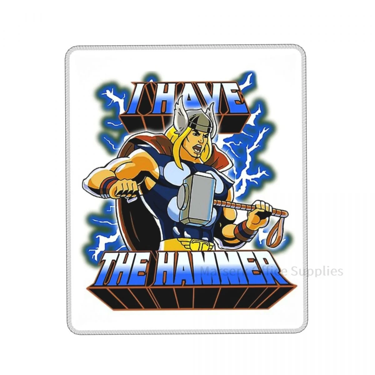 

Коврик для мыши He Man and the Masters of the Universe Mjolnir, Настольный коврик для компьютерной клавиатуры, персонализированный резиновый нескользящий моющ...