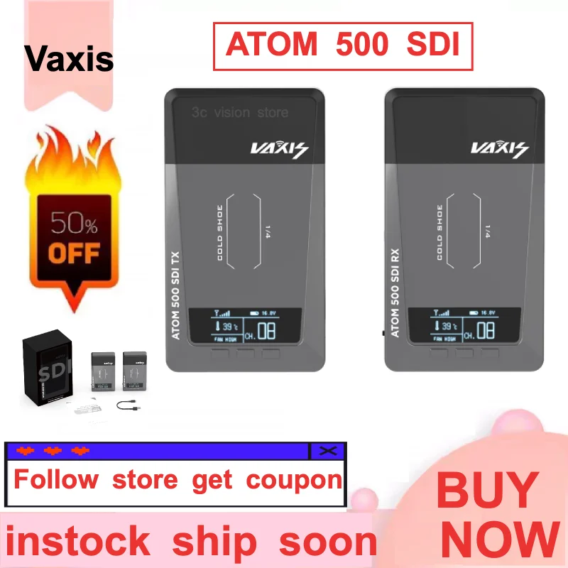 Vaxis ATOM 500 SDI Базовый комплект Система беспроводной передачи 1080P HD видео передатчик