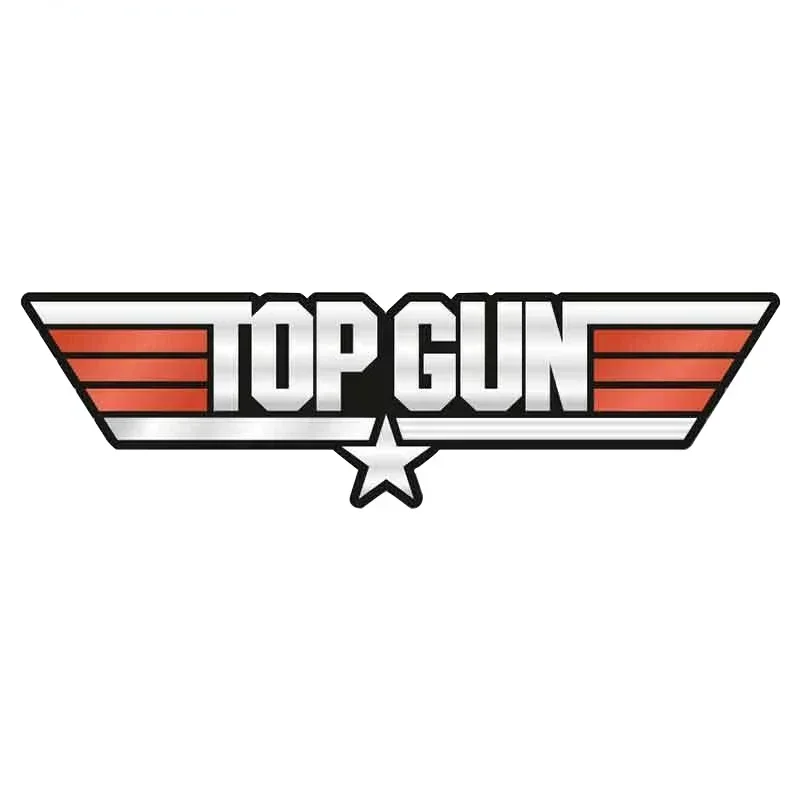

Классические автомобильные наклейки TOP GUN, забавные водонепроницаемые виниловые автонаклейки для бампера, ноутбука, автофургона, квадроцикла, 13 см х 4,4 см, модная автомобильная пленка
