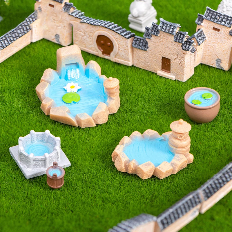 Миниатюрные фигурки в виде лотоса для пруда 11 шт. аксессуары домашнего декора