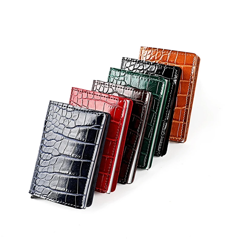 New Aluminum Women Wallet Cards Holders Men Purse Luxury Magic Slim Mini RFID Man Business Wallets Credit Card Note Holder Case