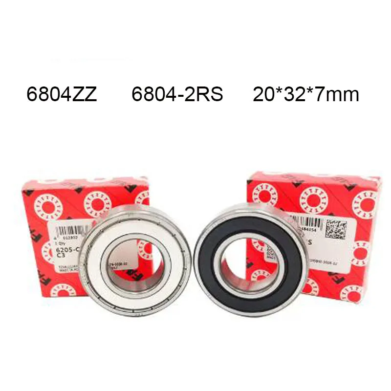 

100% Original Germany FAG Bearing 5/10Pcs 6804ZZ 6804-2RS ABEC-9 20x32x7mm Thin Wall Metal Rubber Sealed Bearing Ball Bearings