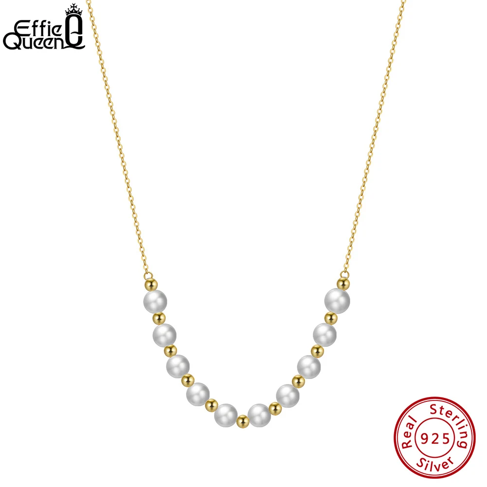 EFFIE QUEEN Стерлингового Серебра 925 пробы 5-6 мм Овальный Натуральный Пресноводный