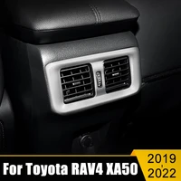 for toyota rav4 rav 4 2019 2020 2021 2022 xa50 abs car rear air conditioning vent outlet frame cover trim sticker accessories