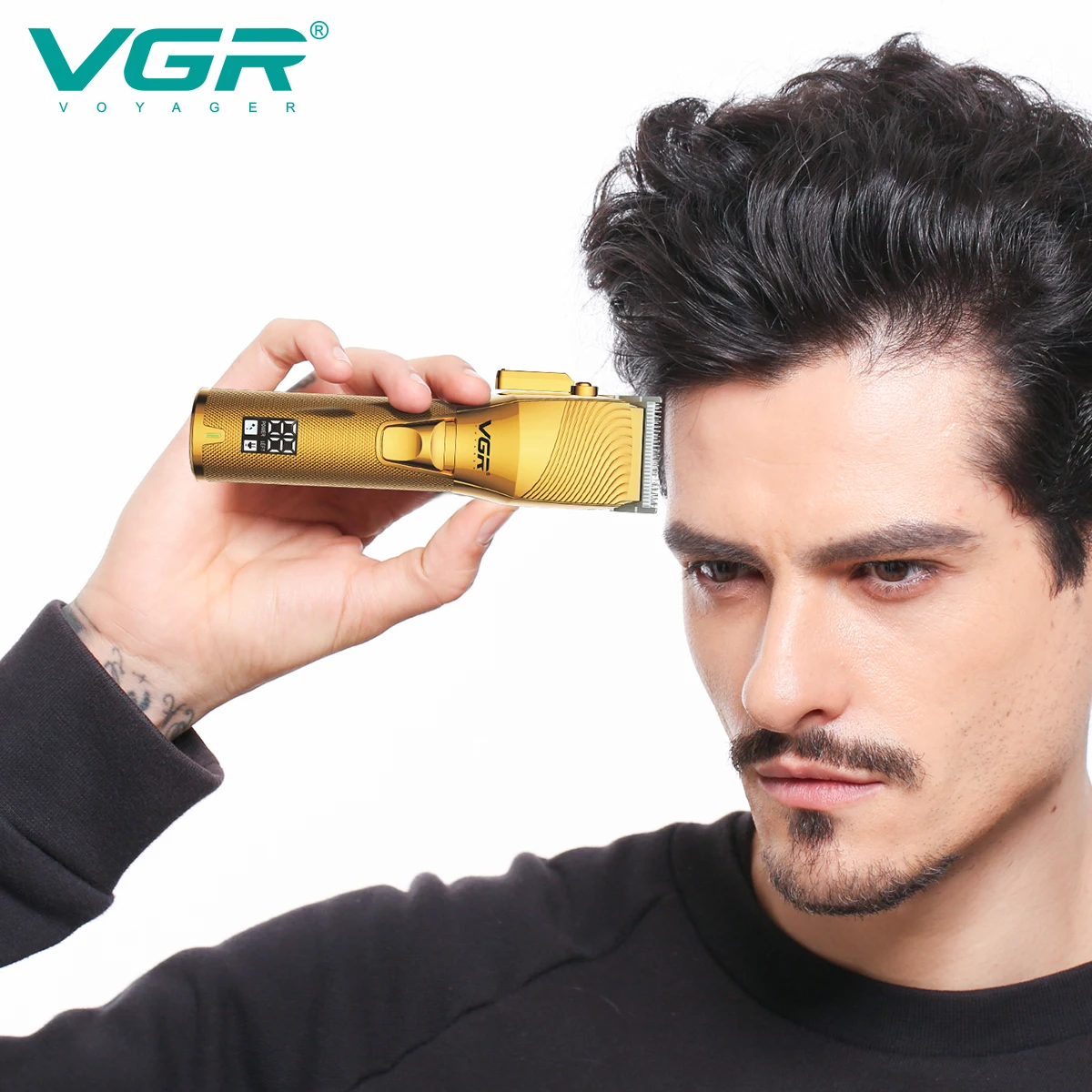 VGR Hair Trimmer Adjustable Hair Cutting Machine Professional Hair Clipper Cordless Haircut Machine Metal Trimmer for Men V-280 images - 6