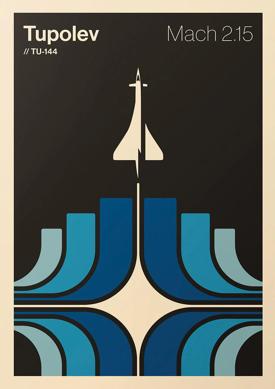 

Плакат с самолетом Конкорд, печать на холсте