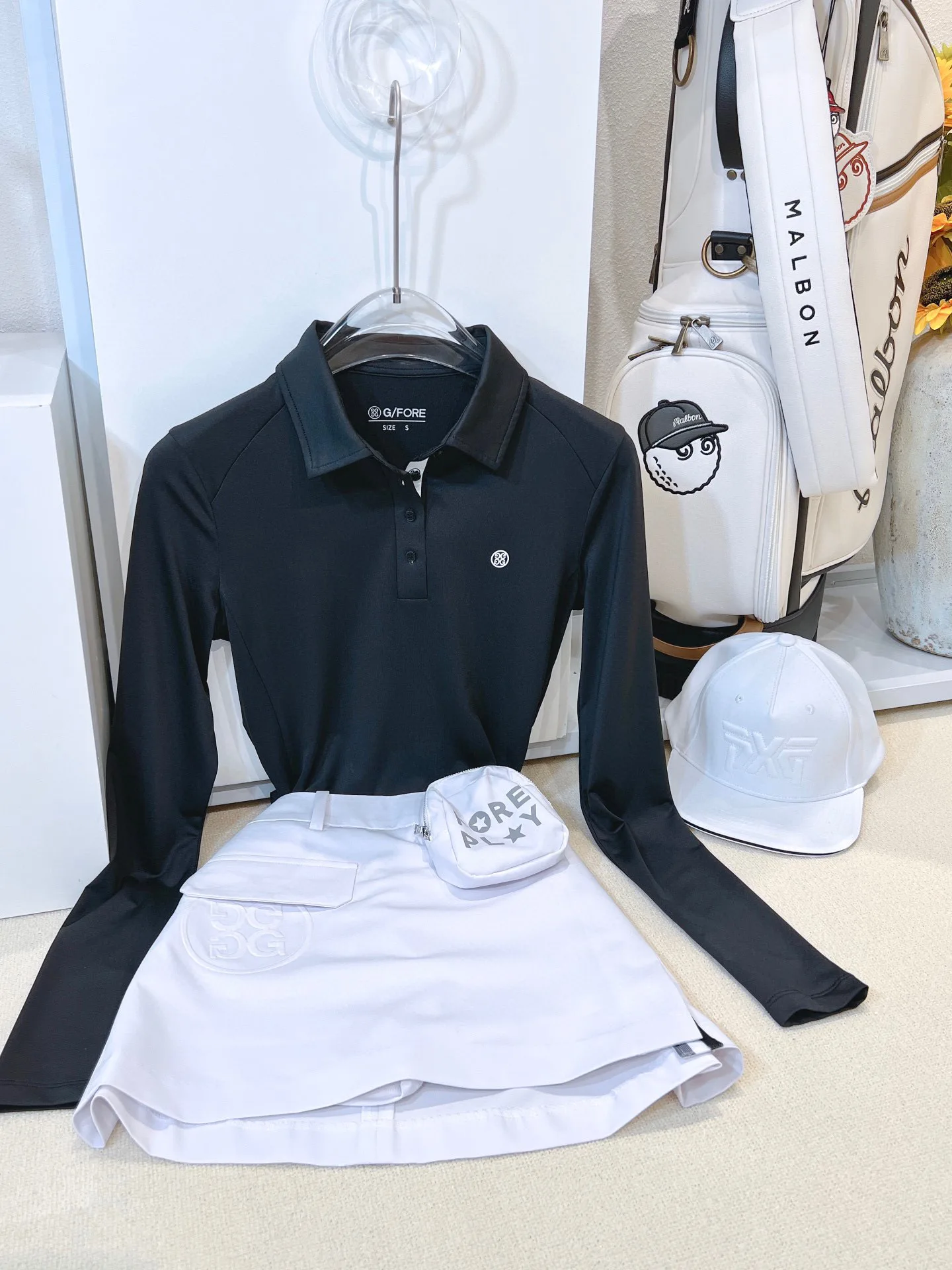 Spring and Autumn 2022 new Golf Ladies long sleeve Tee sports function quick drying fabric lapels feel comfortable