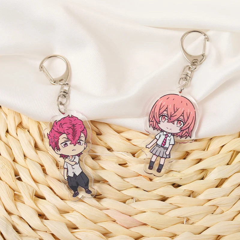 Брелок для ключей с сердечками и плюшевой подвеской модный аксессуар белым