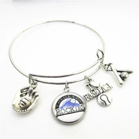 charms diy bracelet us baseball team national league west colorado dangle diy bracelet sports jewelry accessories