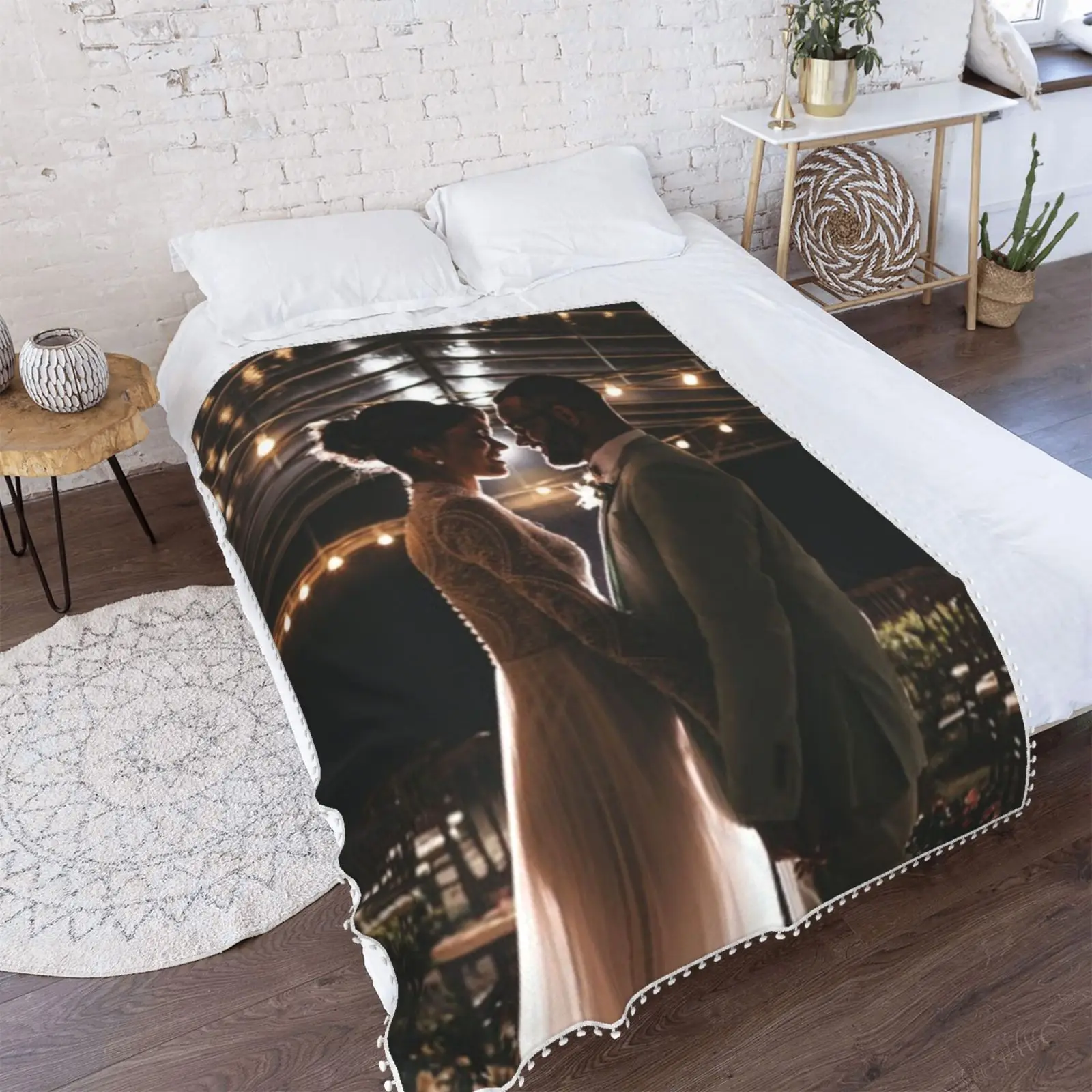 

Custom Your Picture Blanket Personalized Wedding Throw Wedding Gift