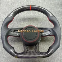 custom style real carbon fiber steering wheel for audi s3 2014 2015 2016 2017 2018 2019 2020 2021 2022 alcantaraforged carbon