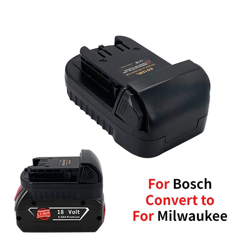 BS18ML Battery Adapter Converter For Bosch 18V Battery Convert to For Milwaukee M&18 18V Lithium Battery Electrical Power Tool
